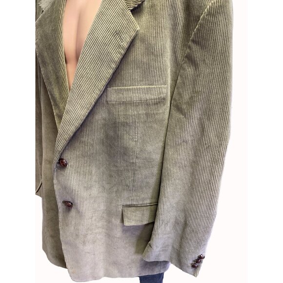 Monsieur Adolfo Men's Tan Corduroy Blazer / Sports Coat Size 42S SKU 4847 - Picture 2 of 9